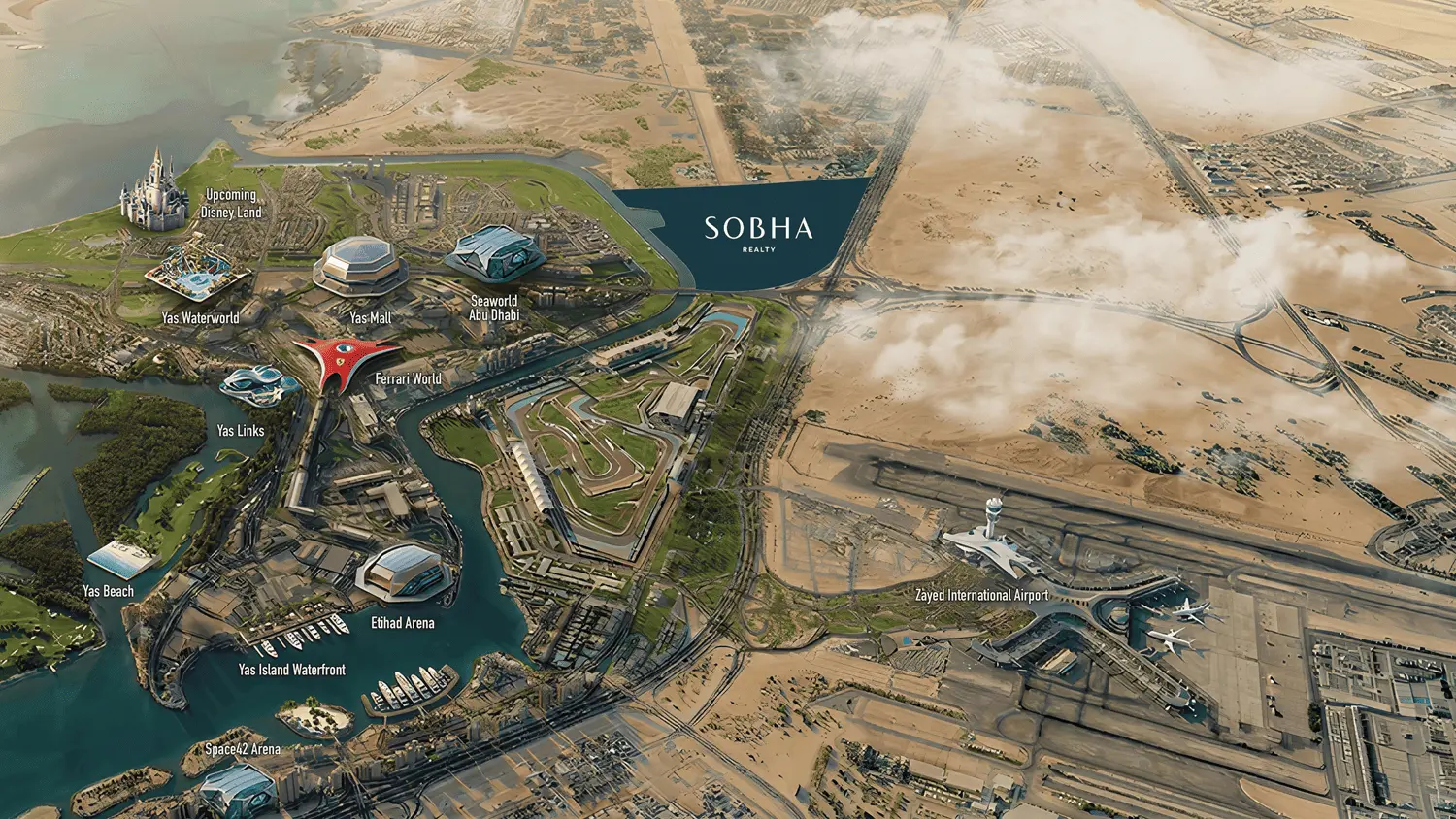 Sobha Abu Dhabi Location map
