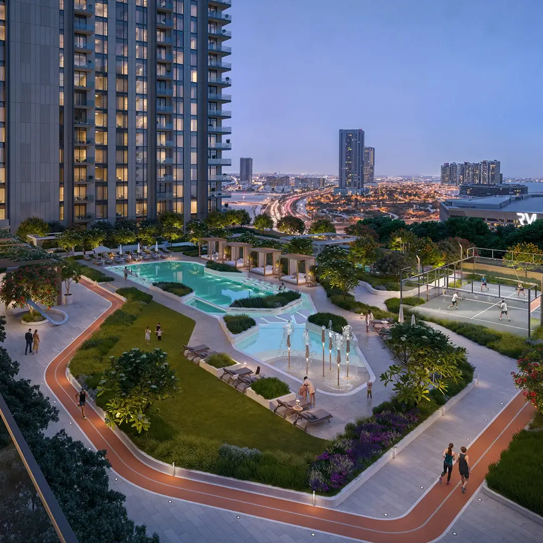 tara park pool aerial view